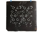 Antique Japanese Katagami Kimono Stencil Katazome Meiji Flower Design 4Y436