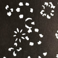 Antique Japanese Katagami Kimono Stencil Katazome Meiji Flower Design 4Y436