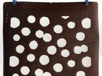 Antique Japanese Katagami Kimono Stencil Katazome Meiji Flower Design 4Y451