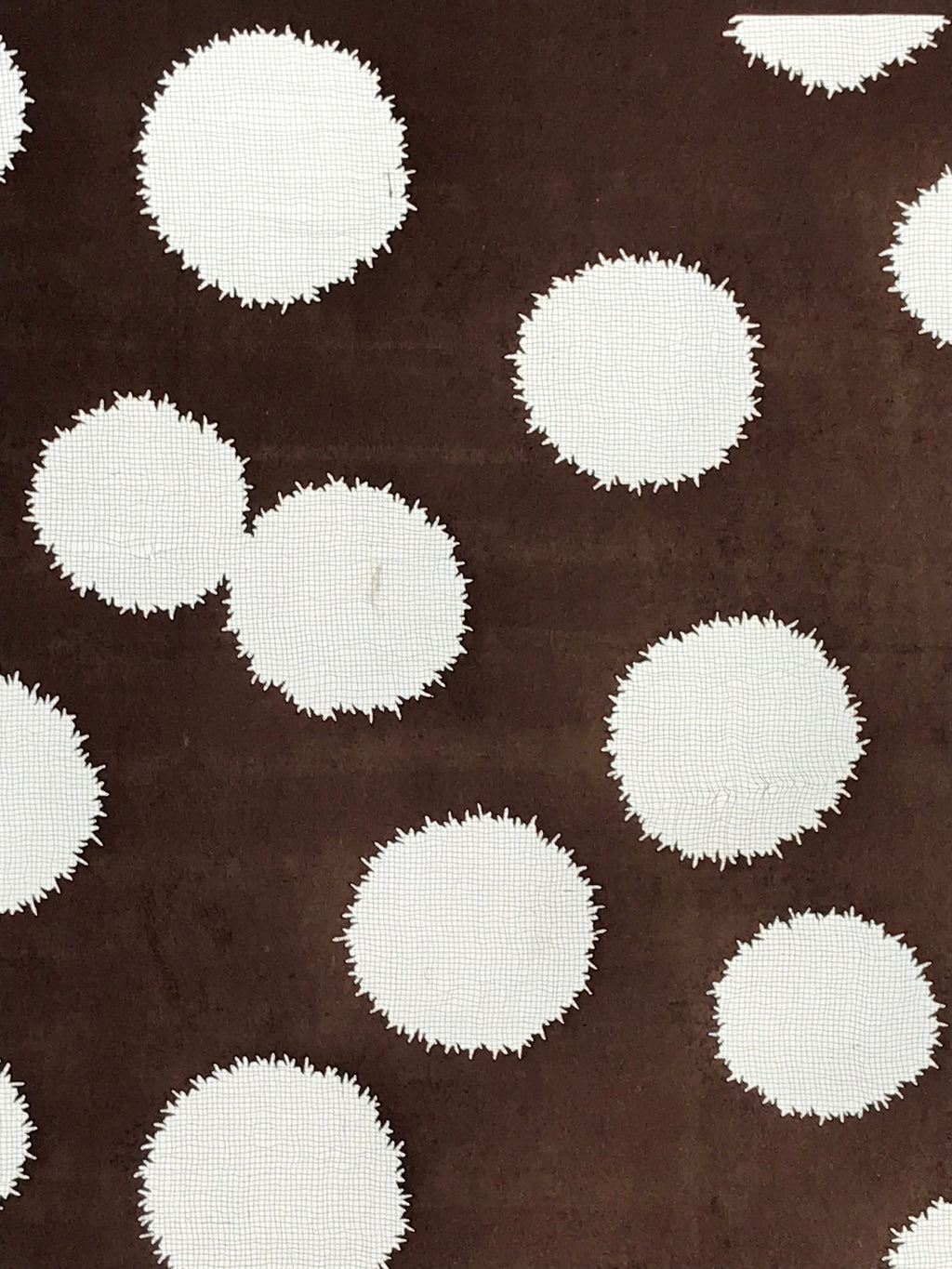 Antique Japanese Katagami Kimono Stencil Katazome Meiji Flower Design 4Y451