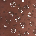 Antique Japanese Katagami Kimono Stencil Katazome Meiji Flower Design 4Y453