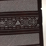 Antique Japanese Katagami Kimono Stencil Katazome Meiji Geometric Dot C365