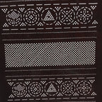 Antique Japanese Katagami Kimono Stencil Katazome Meiji Geometric Dot C365