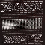 Antique Japanese Katagami Kimono Stencil Katazome Meiji Geometric Dot C365