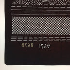 Antique Japanese Katagami Kimono Stencil Katazome Meiji Geometric Dot C365