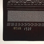 Antique Japanese Katagami Kimono Stencil Katazome Meiji Geometric Dot C365