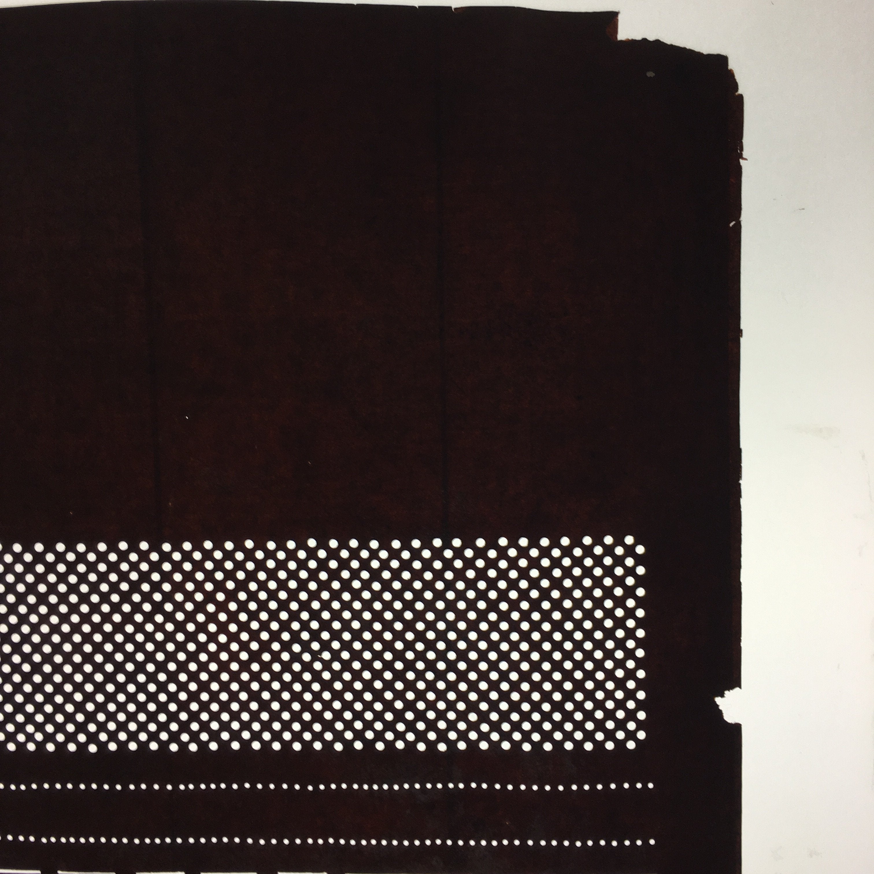 Antique Japanese Katagami Kimono Stencil Katazome Meiji Geometric Dot C365