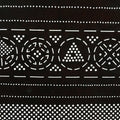 Antique Japanese Katagami Kimono Stencil Katazome Meiji Geometric Dot C365