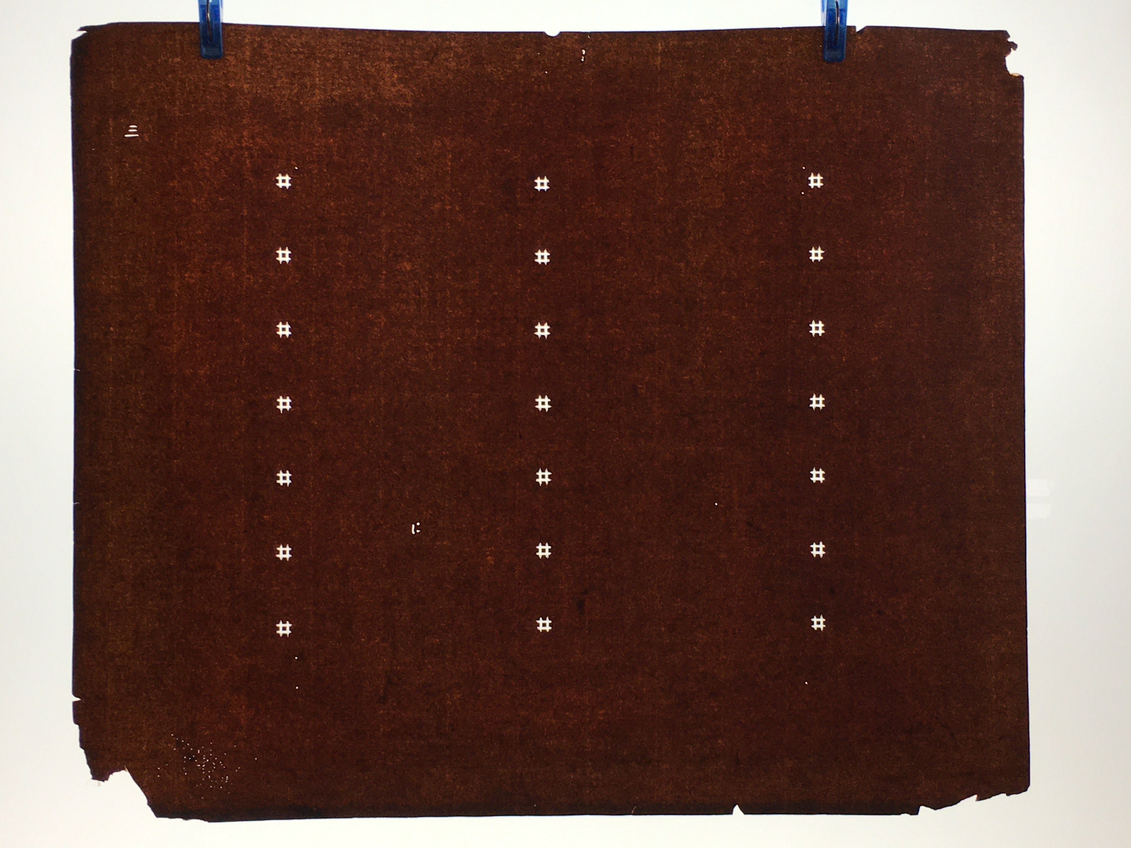 Antique Japanese Katagami Kimono Stencil Katazome Meiji Igeta Design 4Y421