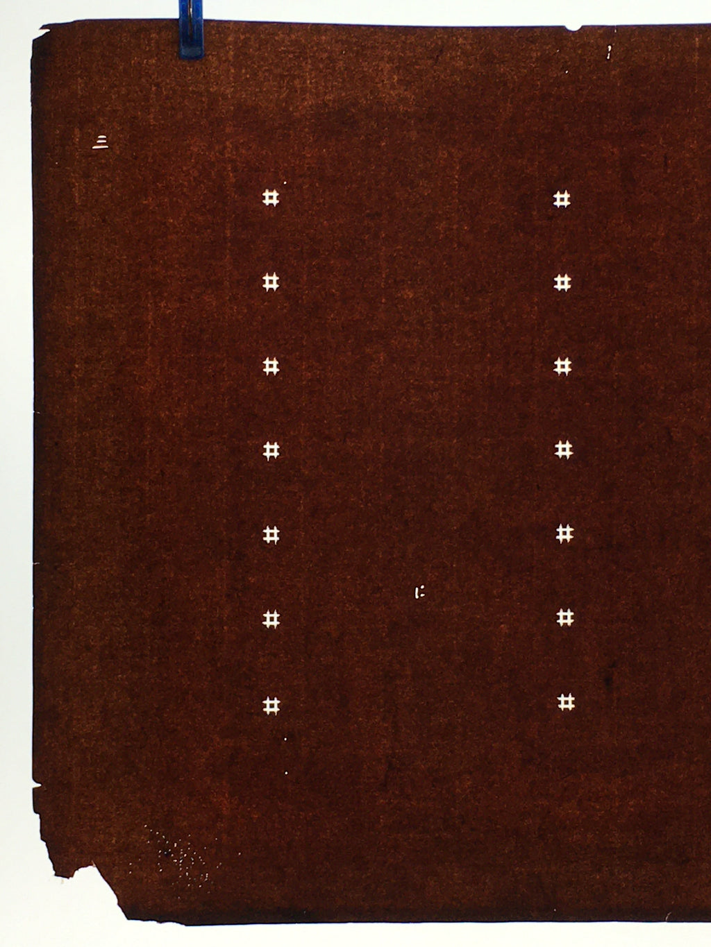 Antique Japanese Katagami Kimono Stencil Katazome Meiji Igeta Design 4Y421
