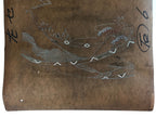 Antique Japanese Katagami Kimono Stencil Katazome Meiji Landscape 4Y441