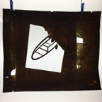 Antique Japanese Katagami Kimono Stencil Katazome Meiji Leaf Design 4Y165