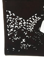 Antique Japanese Katagami Kimono Stencil Katazome Meiji Leaf Hexagon C394