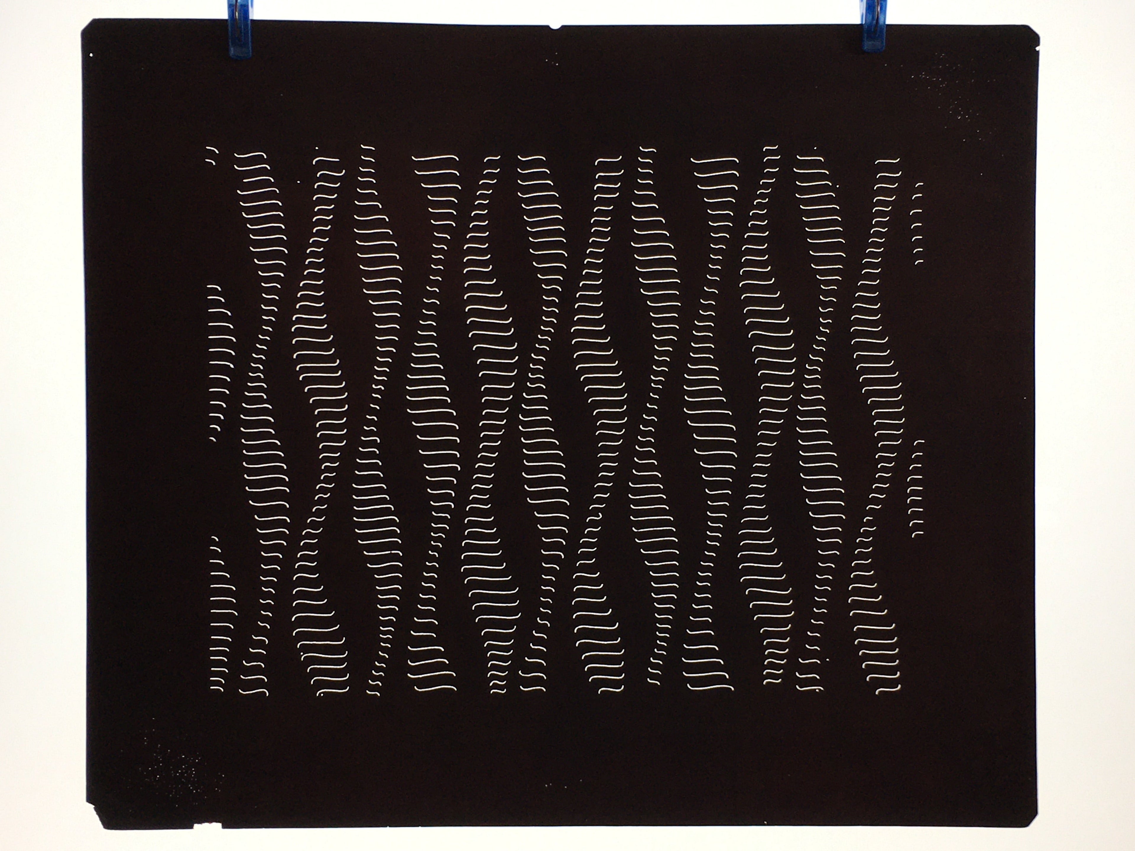 Antique Japanese Katagami Kimono Stencil Katazome Meiji Line Design 4Y422