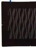 Antique Japanese Katagami Kimono Stencil Katazome Meiji Line Design 4Y423