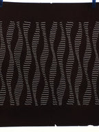 Antique Japanese Katagami Kimono Stencil Katazome Meiji Line Design 4Y423