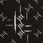 Antique Japanese Katagami Kimono Stencil Katazome Meiji Line Dot Design 4Y418