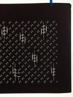 Antique Japanese Katagami Kimono Stencil Katazome Meiji Line Dot Design 4Y418