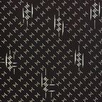 Antique Japanese Katagami Kimono Stencil Katazome Meiji Line Dot Design 4Y418