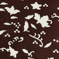 Antique Japanese Katagami Kimono Stencil Katazome Meiji Plant Design 4Y428