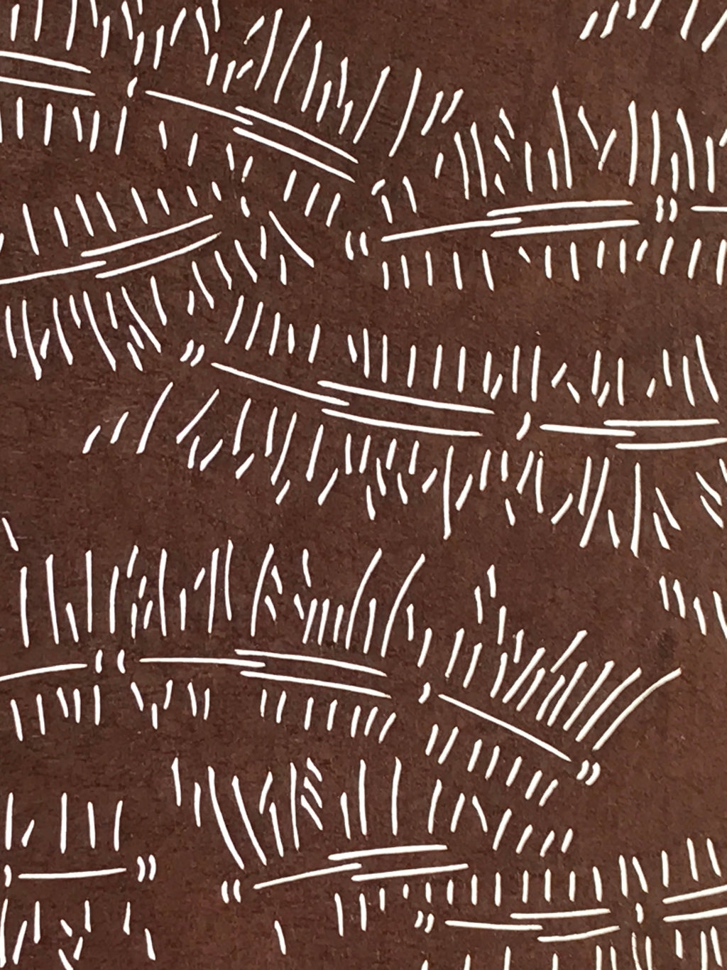 Antique Japanese Katagami Kimono Stencil Katazome Meiji Plants Design 4Y442