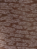 Antique Japanese Katagami Kimono Stencil Katazome Meiji Plants Design 4Y443