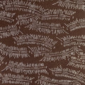 Antique Japanese Katagami Kimono Stencil Katazome Meiji Plants Design 4Y443