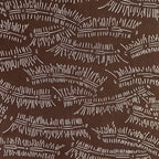Antique Japanese Katagami Kimono Stencil Katazome Meiji Plants Design 4Y443