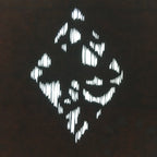 Antique Japanese Katagami Kimono Stencil Katazome Meiji Rhombus Design 4Y392