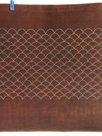 Antique Japanese Katagami Kimono Stencil Katazome Meiji Seigaiha Wave 4Y439