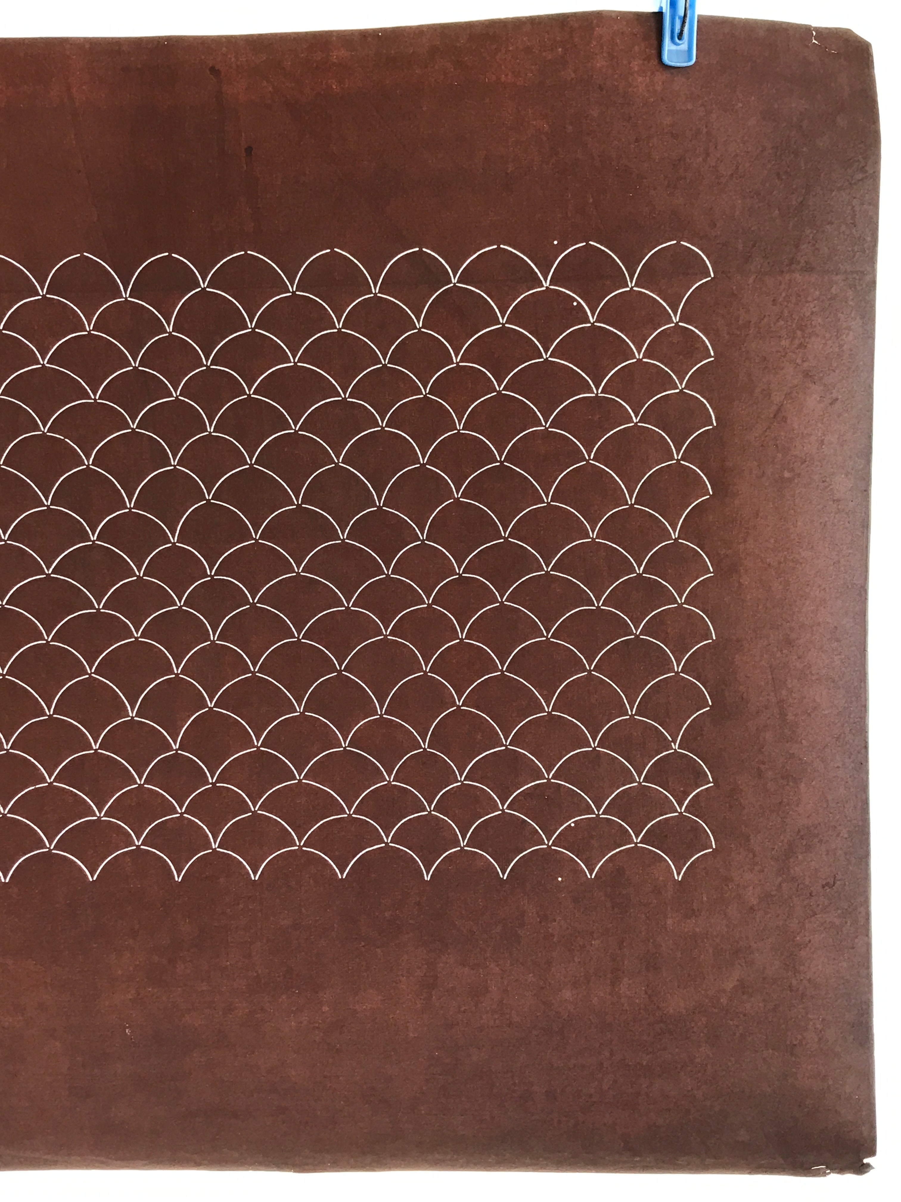 Antique Japanese Katagami Kimono Stencil Katazome Meiji Seigaiha Wave antique-japanese-katagami-kimono-stencil-katazome-meiji-seigaiha-wave