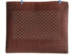 Antique Japanese Katagami Kimono Stencil Katazome Meiji Seigaiha Wave 4Y439