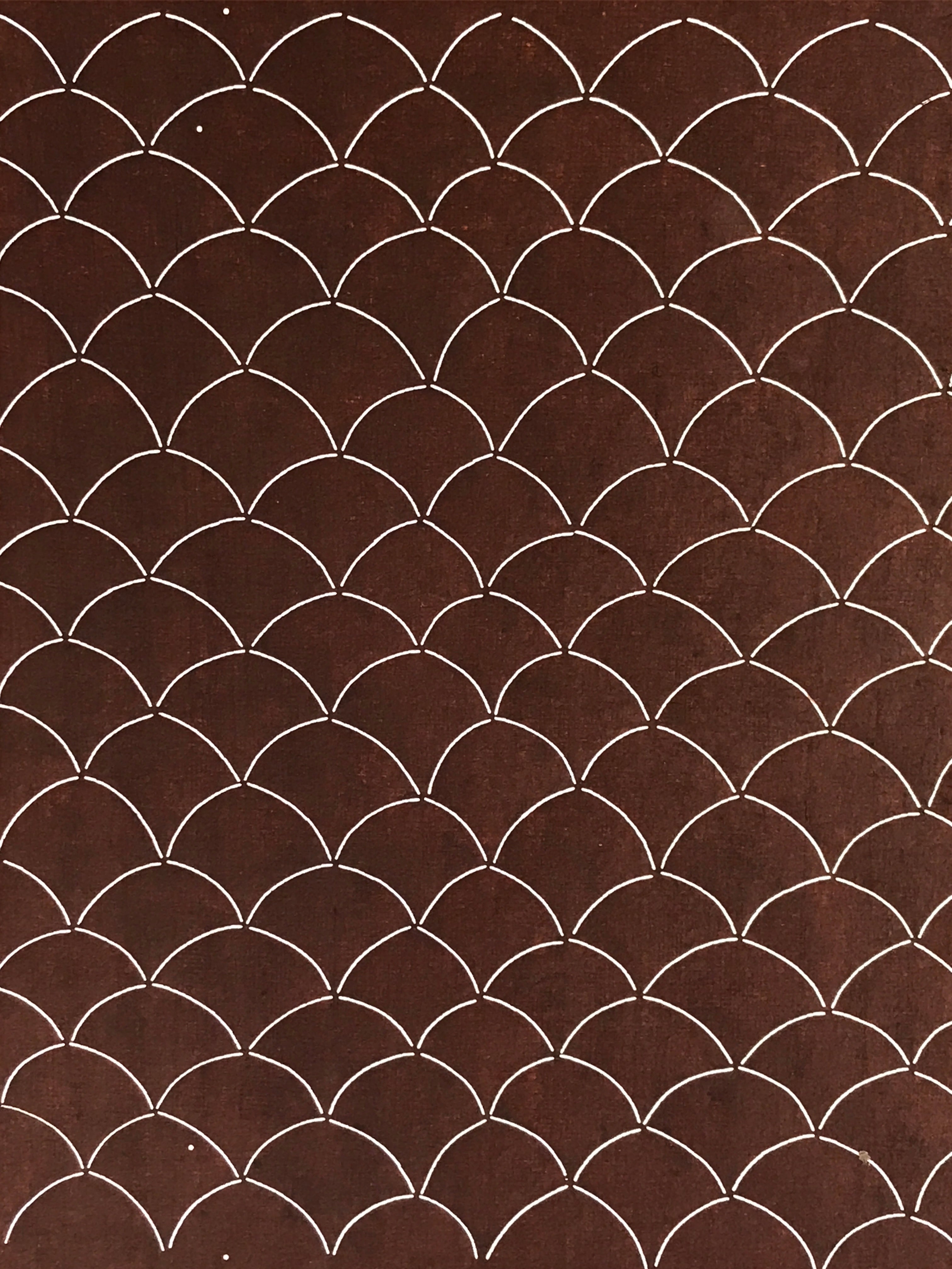 Antique Japanese Katagami Kimono Stencil Katazome Meiji Seigaiha Wave antique-japanese-katagami-kimono-stencil-katazome-meiji-seigaiha-wave