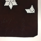 Antique Japanese Katagami Kimono Stencil Katazome Meiji Snow Crystal Star C353