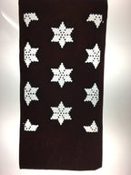 Antique Japanese Katagami Kimono Stencil Katazome Meiji Snow Crystal Star C353
