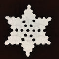 Antique Japanese Katagami Kimono Stencil Katazome Meiji Snow Crystal Star C353