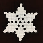 Antique Japanese Katagami Kimono Stencil Katazome Meiji Snow Crystal Star C353