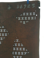 Antique Japanese Katagami Kimono Stencil Katazome Meiji Unique Piece Pattern C38