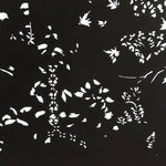 Antique Japanese Katagami Kimono Stencil Katazome Plants And Flowers C779