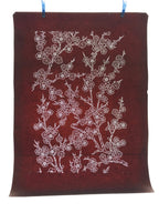 Antique Japanese Katagami Kimono Stencil Katazome Plum Blossom Flower 4Y458