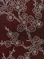 Antique Japanese Katagami Kimono Stencil Katazome Plum Blossom Flower 4Y458