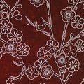 Antique Japanese Katagami Kimono Stencil Katazome Plum Blossom Flower 4Y458