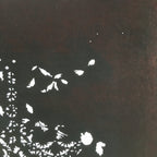 Antique Japanese Katagami Kimono Stencil Katazome Small Plant Leaves C780