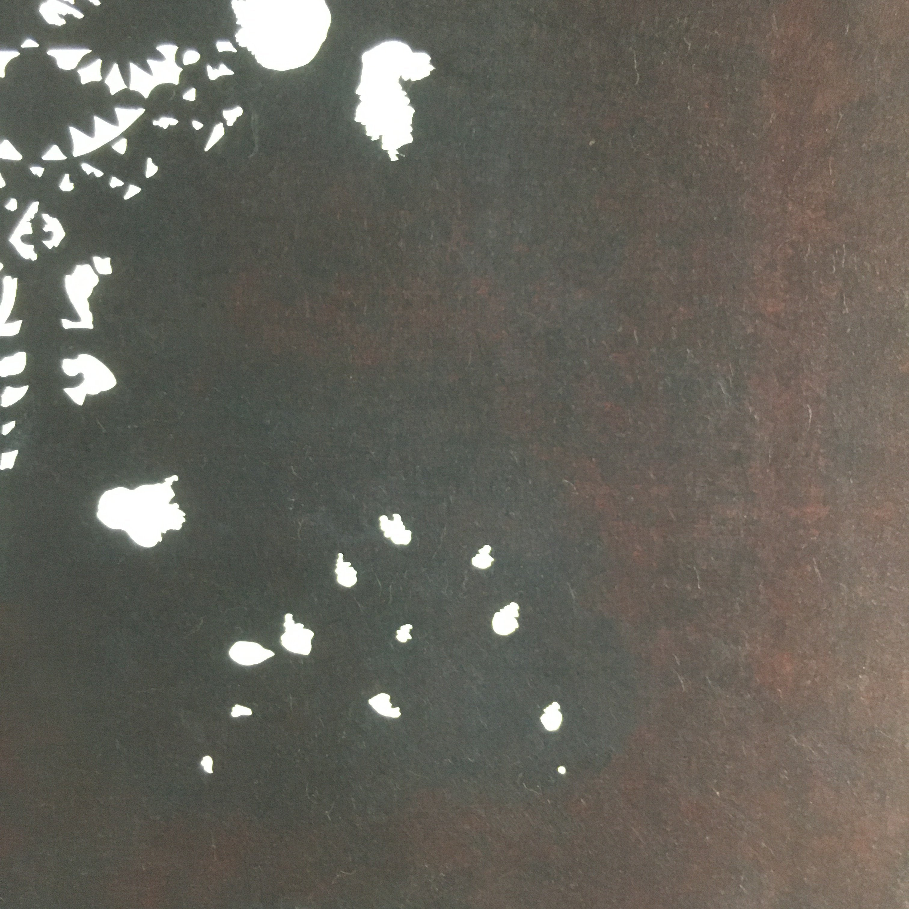 Antique Japanese Katagami Kimono Stencil Katazome Small Plant Leaves C780