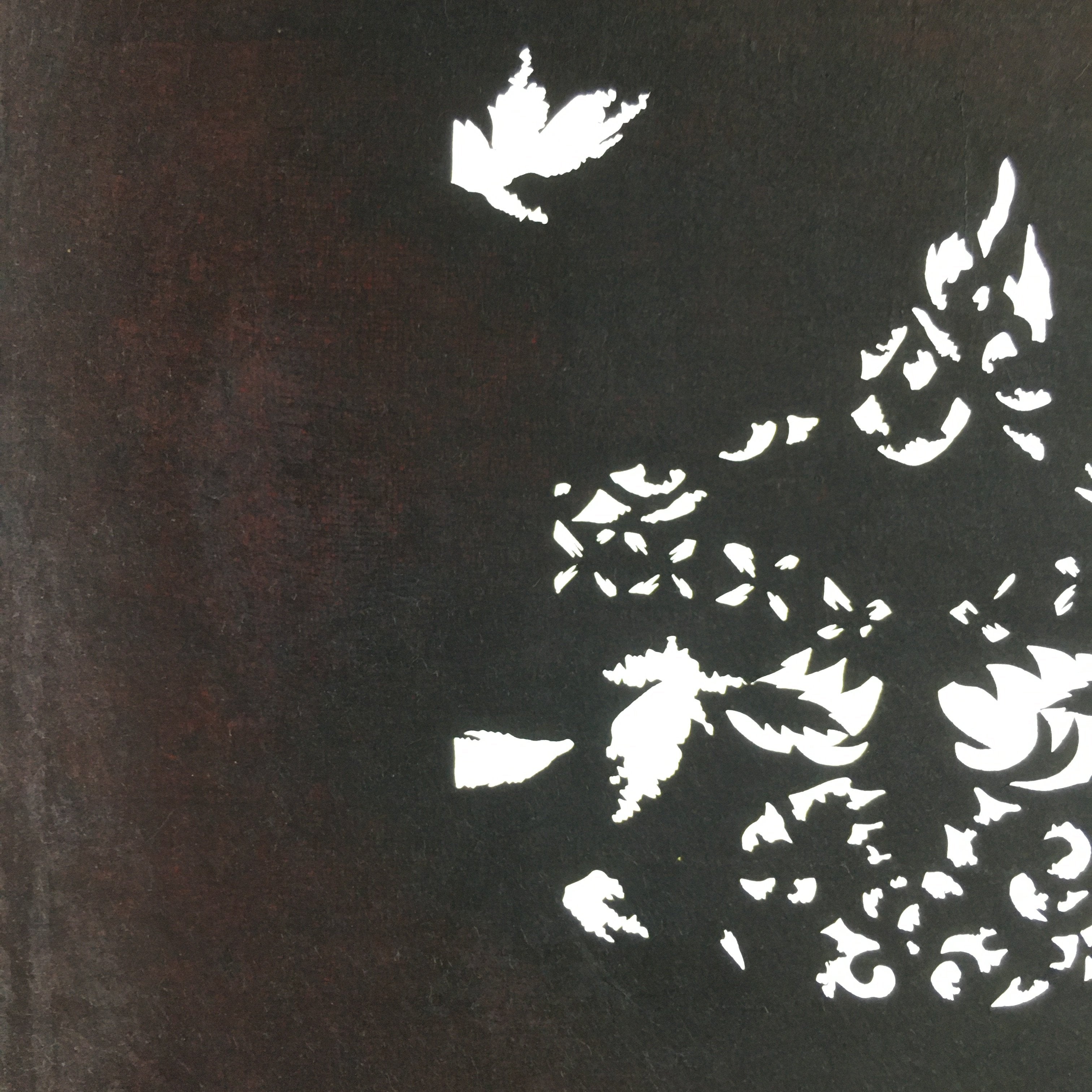 Antique Japanese Katagami Kimono Stencil Katazome Small Plant Leaves C780