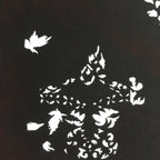 Antique Japanese Katagami Kimono Stencil Katazome Small Plant Leaves C780