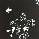 Antique Japanese Katagami Kimono Stencil Katazome Small Plant Leaves C780