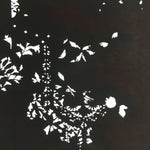 Antique Japanese Katagami Kimono Stencil Katazome Small Plant Leaves C780