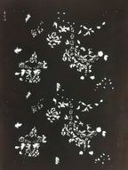 Antique Japanese Katagami Kimono Stencil Katazome Small Plant Leaves C780