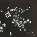 Antique Japanese Katagami Kimono Stencil Katazome Small Plant Leaves C780